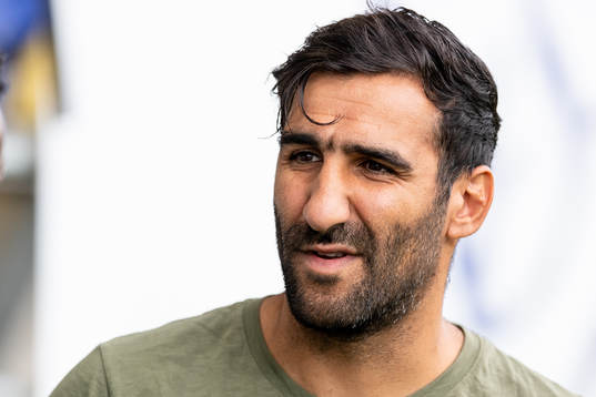 Norrbys manager Mak Lind före fotbollsmatchen i Superettan