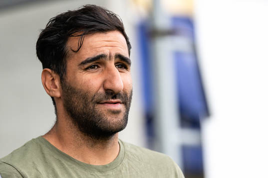 Norrbys manager Mak Lind före fotbollsmatchen i Superettan