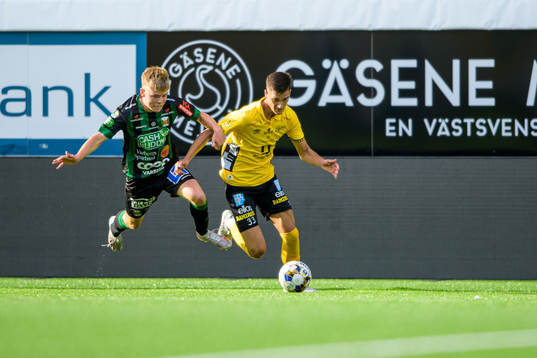 Elfsborgs Amer Jusic och Varbergs Elias Ivarsson