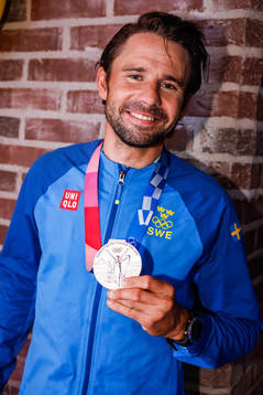 Anton Dahlberg of Sweden at a press meet