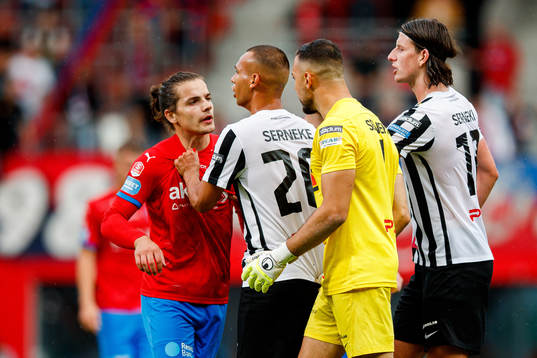 Helsingborgs Brandur Hendriksson Olsen i bråk med