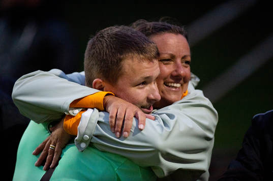 Eskilsminnes målvakt Pontus Löfvenmark jublar