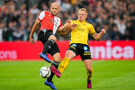 Gernot Trauner of Feyenoord and Per Frick of Elfsborg