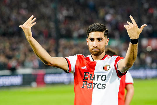 Alireza Jahanbakhsh of Feyenoord celebrates