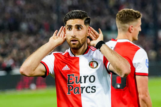 Alireza Jahanbakhsh of Feyenoord celebrates