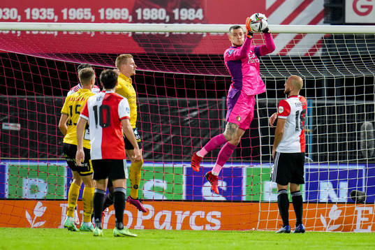 Goalkeeper Justin Bijlow of Feyenoord