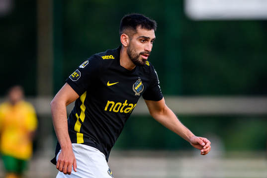 s Stefan Silva under fotbollsmatchen i Svenska Cupen mellan Rågsved och AIK den 19 augusti 2021 i Stockholm. 