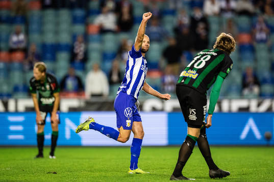 IFK Göteborgs Robin Söder jublar efter 1-2