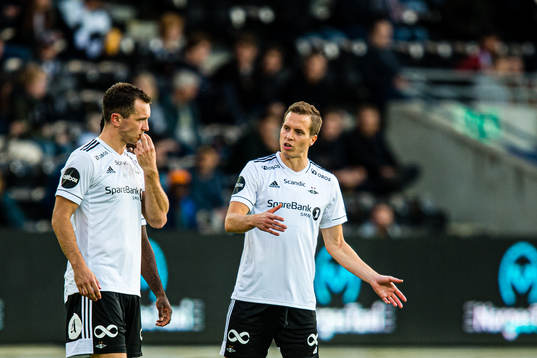 Even Hovland and Anders Ågnes Konradsen of Rosenborg