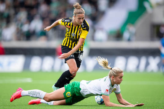 Hammarbys Hanna Lundkvist och Häckens Filippa Angeldahl