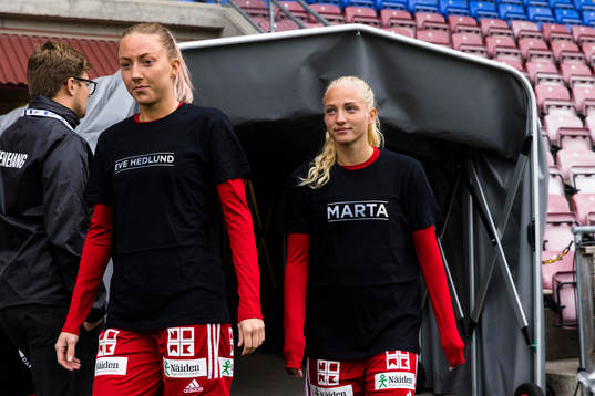 Piteås Cajsa Hedlund och Astrid Larsson
