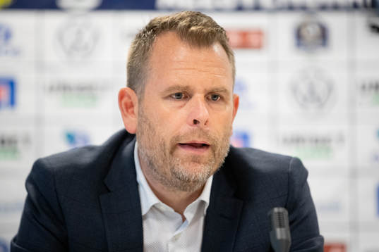IFK Göteborgs tränare Mikael Stahre på presskonferensen