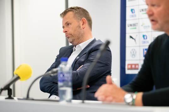 IFK Göteborgs tränare Mikael Stahre på presskonferensen