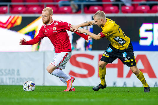 Kalmars Nils Fröling och Elfsborgs Johan Larsson