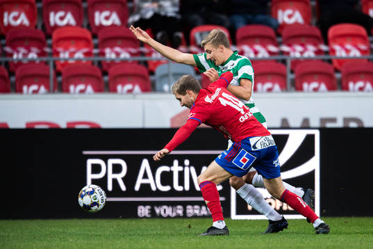 Östers Oliver Silverholt och Västerås Simon Gefvert