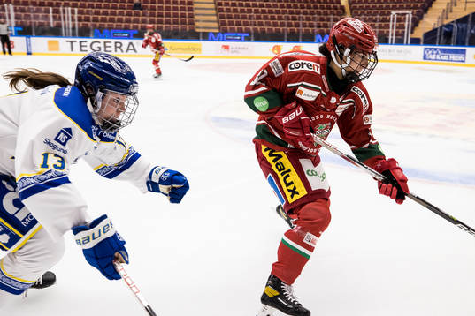 Leksands Hanna Sköld och Modos Mariam El-Mahmadi