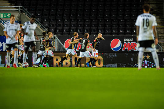 Zdenek Ondrasek of Tromsø celebrates after scoring the 2-2 goal