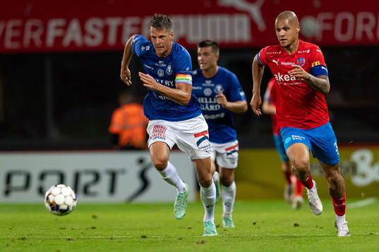 Trelleborgs Fredrik Liverstam mot Helsingborgs Anthony van