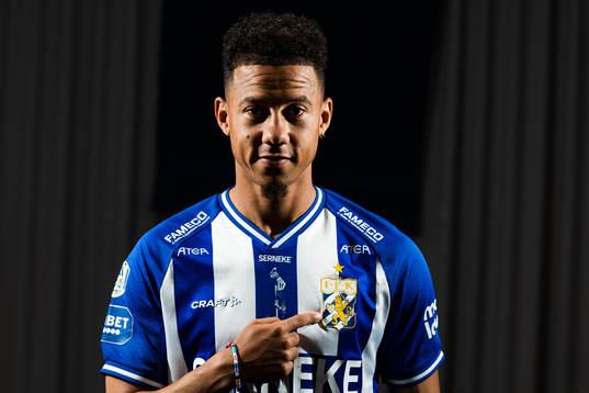 IFK Göteborgs Tobias Sana poserar för ett porträtt den 16 september 2021 i Göteborg. 