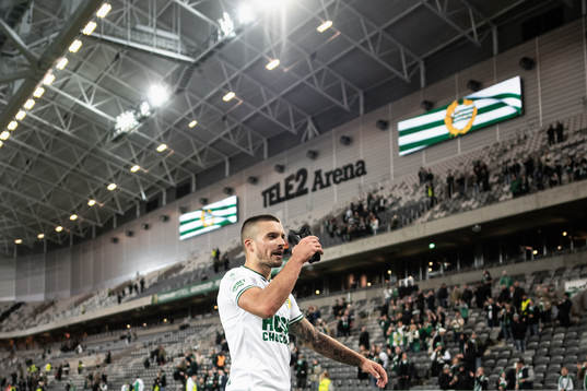 Hammarbys Vladimir Rodic jublar