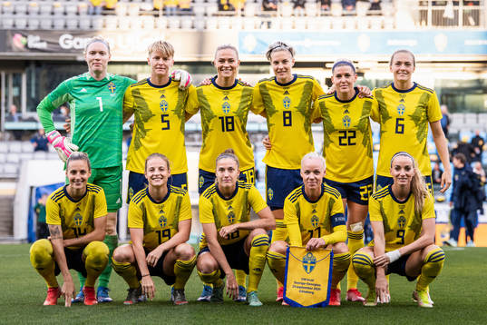 The starting eleven of Sweden