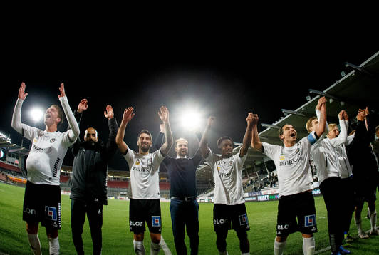 Örebros Martin Broberg, Nahir Besara, tränare Vitor