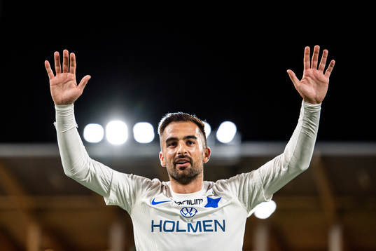 IFK Norrköpings Christopher Telo jublar