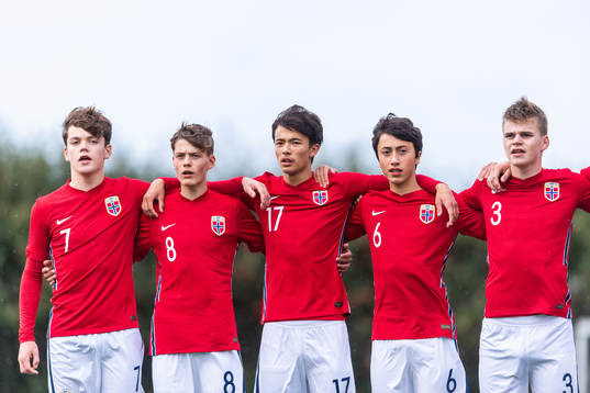 Norges Sverre Halseth Nypan, Almar Grindheim, Max Herman Bjurstrøm, Andreas Heredia Randen och Anders Rønne Børset