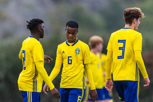Sveriges William Rashidi och Abdirazak Mohamed Abdi