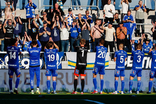 Sundsvalls spelare jublar