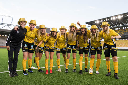 Elfsborgs Ida Backlund, Leann Nyström, Linn Sångberg,