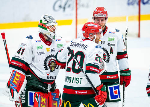 Frölundas Joel Lundqvist jublar