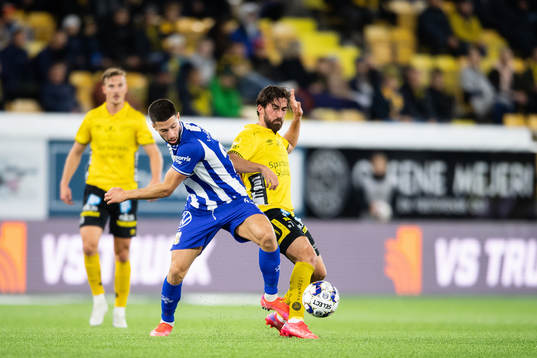 IFK Göteborgs Kevin Yakob och Elfsborgs Frederik Holst