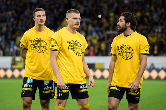 Elfsborgs Simon Olsson, Per Frick och Frederik Holst