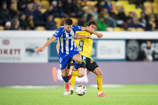 IFK Göteborgs Kevin Yakob och Elfsborgs Frederik Holst
