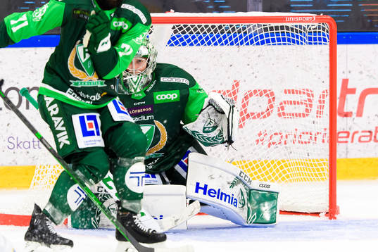 Färjestads målvakt Henrik Haukeland