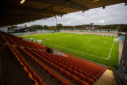 Iver Arena innan fotbollsmatchen i Superettan mellan Västerås SK och GAIS den 5 oktober 2021 i Västerås. 