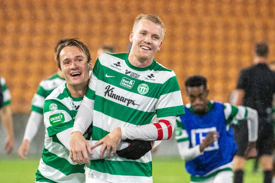 Västerås Viktor Prodell och Simon Johansson jublar