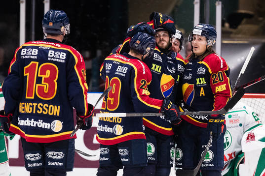 Djurgårdens Sebastian Strandberg och Marcus Sörensen