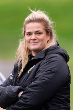 Häckens tränare Erika Faith