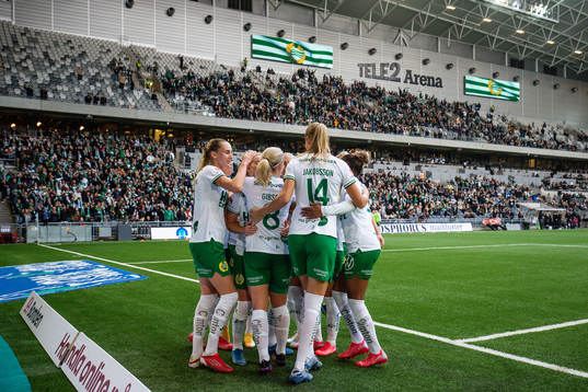 Hammarbys Emma Jansson jublar efter 4-1