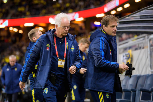 Team doctors Anders Valentin and Jonas Werner of Sweden