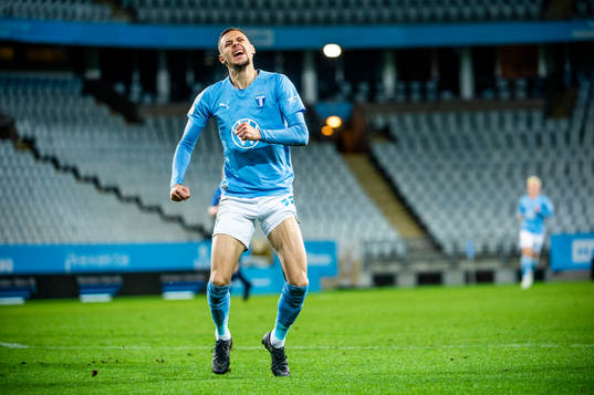 Malmö FFs Veljko Birmancevic jublar