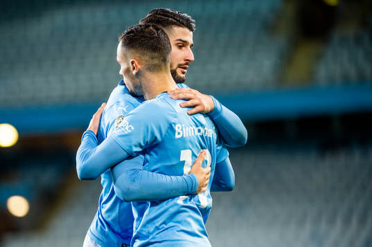 Malmö FFs Veljko Birmancevic jublar