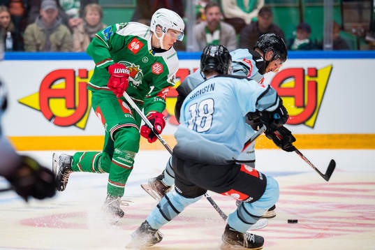 William Strömgren of Rögle uring the CHL game between