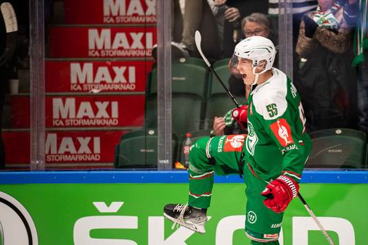 William Strömgren of Rögle  celebrate