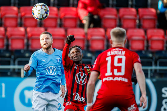 Malmö FFs Lasse Nielsen och Östersunds Samuel Mensiro