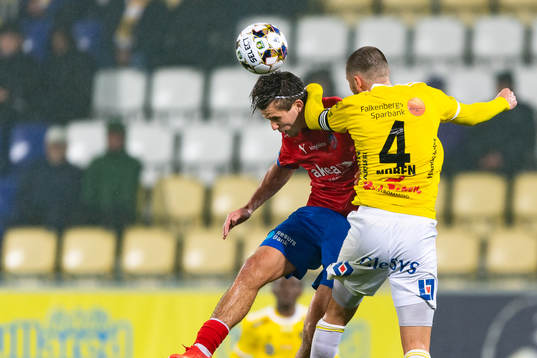 Helsingborgs Wilhelm Loeper och Falkenbergs Axel Norén