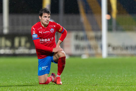 Helsingborgs Brandur Hendriksson Olsen har ont