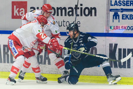 Troja-Ljungbys  Carl Ernstig och Karlskogas Sebastian Fakt